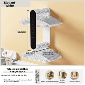 TAOXIAOHE | Expandable No-Drill Storage Clothes Hanger