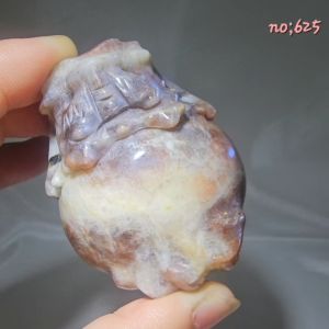 Black Moonstone with Sunstone Dragan Tortoise /Sunstone and Moonstone Crystal Dragan Tortoise /日月同輝龙龟摆件