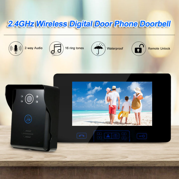 Touch Screen Digital Wireless Video Door Phone Wireless Video  Intercom For Home Wireless Doorbell With Camera Intercoms For Apartment  Lazada
