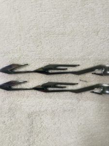 Cặp 2 tem zin dán xe máy nhựa cứng logo Lead đời 2017 đến 2022 màu khói chuẩn zin theo xe siêu sắc nét