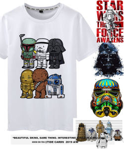 Hot Toys | STAR WARS Jedi Warrior Star Wars Darth Vader Round-neck Short-Sleeve Boys and Girls Fashion T-shirt