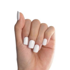 Bộ Móng Tay Giả Ngắn Hình Oval Trắng Tinh Khiết 24 Chiếc Kèm Miếng Dán Dũa Móng Dụng Cụ Làm Móng Dành Cho Nữ Sử Dụng Hàng Ngày Đi Làm Đi Học