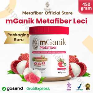 mGanik Metafiber Rasa Leci Kemasan 450 gram 30 Serving Nutrisi Untuk Penderita Diabetes