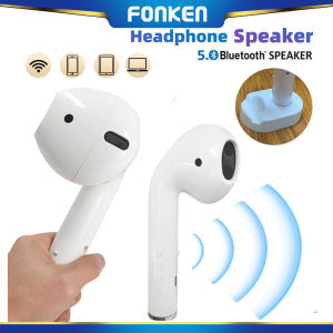 FONKEN หูฟังบลูทูธไร้สายสนับสนุน TF การ์ดทรงยักษ์ลำโพงแบบ U Disk AUX/ เล่นแบบไร้สายพร้อมฐาน