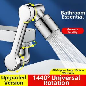 Multi-directional Brass Foam Water Faucet Modern Minimalist Splash-proof