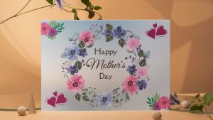 (Isi 50 Pcs) Kartu Ucapan Selamat Hari Ibu / Happy Mothers Day Cards
