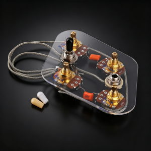 FLEOR | FLEOR  SG Guitar Prewired Wiring Harness  2T2V with 500K Pots and 3 Way Toggle Switch