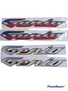 STIKER EMBLEM HONDA GENIO TIMBUL SEPASANG KUALITAS TERBAIK