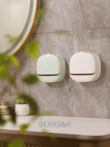 Soap Box Wall-Mounted Soap Storage Case with Lid Bathroom Soap Drain Container with Cover kotak sabun