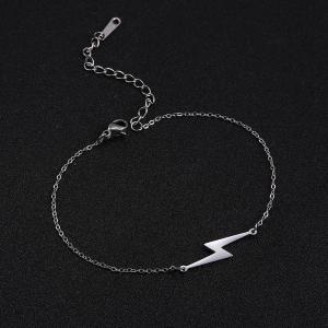 Skyrim Lightning Charm Stainless Steel Bracelet for Women Men Classic Adjustable Link Chain Bracelets Jewelry Gift for Lover