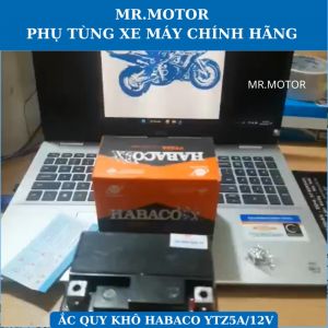 Ac quy 12v ắc quy khô xe wave RS RSV100SRSX110 RS Click AirBlade Lead Exciter Chính hãng Habaco YTZ5A mới 100% Bảo hành 6 tháng