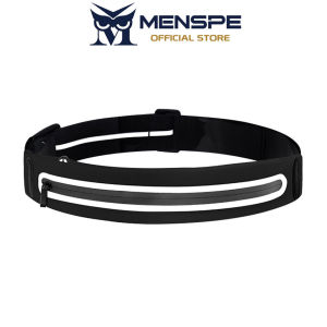 MENSPE Sports Bag Multi Functional Sports Waist Bag Adjustable Running Pouch Runners Belt Workout Waist Bag Elastic Belt Reflective Strip Slim Phone Holder Fanny Pack Waterproof Running Belt For Workout Gym Cycling