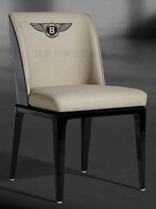 High-End Customizable Dining Chairs Real Wood Comfortable Luxury Villa Flat Painting High Definition Modern Simple Style Furniture