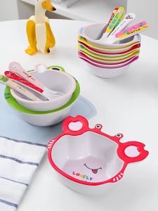 [Little B House] Baby Feeding Plate Bamboo Fiber Tableware Kids Dinner Set with Spoon 儿童竹纤维餐具 Pinggan Mangkuk Bayi - TW04