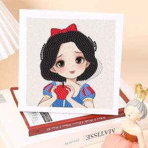 เล่นฝึกสมาธิเด็ก ครอสติสคริสตัล สติกเกอร์เพชร พร้อมกรอบรูป Diamond Painting