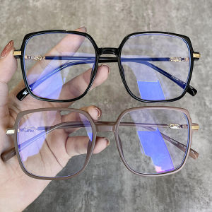 Ultra-Light Blue Light Blocking Glasses for Women Fashionable round Face Large Size Slimming High Index Prescription Available