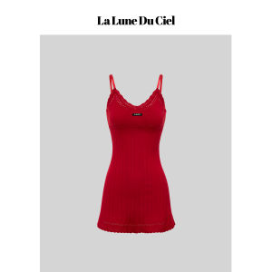 La lune Du ciel | Đầm Ngắn Body Retro Mô Phỏng Đam Mê Tinh Khiết