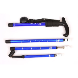 Aluminium Adjustable Trekking Pole with Anti-Shock Multi Purpose Outdoor Hiking Stick Light Weight Non-slip Trekking Pole Outdoor Walking Stick Sturdy & Durable Max length:110cm
