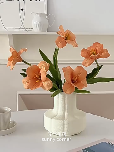 Nordic Style Artificial Flower Tulip Home Set Home Party Flower Arrangement Ornament Desktop Decoration