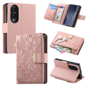 For Samsung Galaxy Z Fold 8 Ultra Fold8 PU Leather Zipper Wallet Phone Case with Card Slot Protective Cover