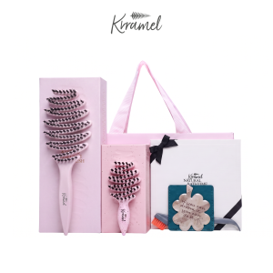 KRRAMEL | Mini Portable Volume Enhancing Hair Brush