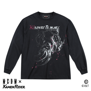 MEDMx Long Sleeve T-Shirt Mens Spring Autumn Casual Sketch Style Overhead Top Breathable Cotton Cartoon Anime Print Tee