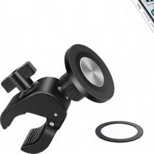 Magnetic Phone Holder Heavy-Duty Clamp Mount with 360° Rotation Slip Suction Pad Compatible with Treadmill Golf Cart Stroller