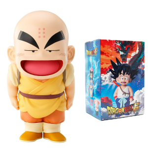 Bandai | New Dragon Ball Z Super Saiyan Son Goku Anime Figure Toys Krillin Chichi Bulma Puar Oolong Action Figurine Model Dolls