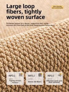 Wearable and Dirt-Resistant Entryway Rug