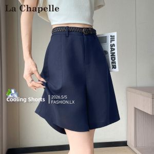 La Chapelle | Slim Fit High Waist Light Summer Tencel Linen Shorts