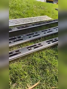 Stainless steel drainage channel 304 grade non-rusting polished easy to install for floor drainage.