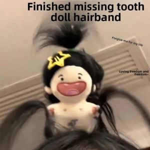 Quirky Cotton Pad Doll Hair Accessories Adorable Headband for Women New 2024 Cartoon Hair Ties Stylish Japanese and South Korean Design