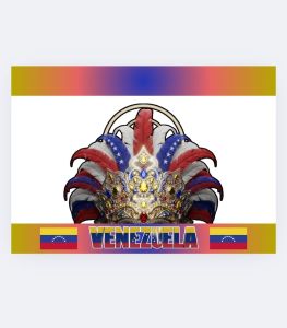 United Nations Countries Laminated Headdress Vibrant Print in Thick Photopaper Handcrafted and Waterproof