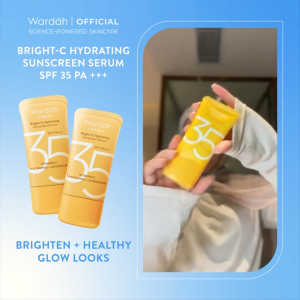 Wardah UV Shield Bright-C Hydrating Sunscreen Serum SPF35PA+++ 40ml Essential Sunscreen Gel