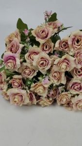 Bunga Mini Rose Panca Warna Cabang 5 Bunga Mawar Mini - bunga Imitasi kain artificial untuk dekorasi wedding atau dekorasi pelaminan dekorasi cafe dekorasi rumah dan dekorasi kamar Import premium termurah artifisial palsu kain