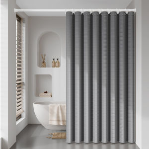 Bộ Rèm Phòng Tắm Chống Thấm Nước Vải Chia Không Gian Khô Ướt Rèm Phong Cách Nhật Bản Cổ Điển Cho Phòng Tắm Và Nhà Vệ Sinh