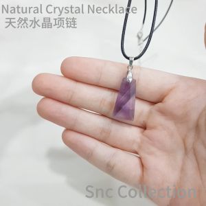 【SNC】<天然水晶项链> 助健康招财好运<Natural crystal pendant necklace>