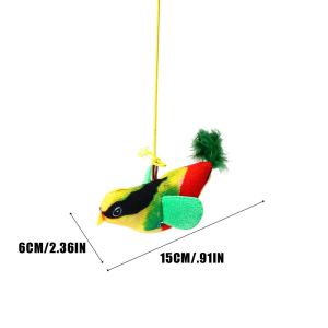 PawPulse【Local Stock】Hanging Squeaky Simulation Bird Plush Cats Pets Teasing Toys Interactive Cat Toys