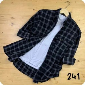 Atasan Wanita Lengan Panjang Kotak Kotak Premium | Kemeja Flannel Wanita