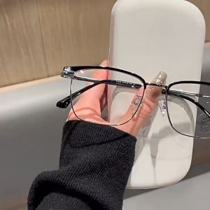 Kacamata Anti Radiasi Photochromic Pria Klasik Kacamata Komputer Logam