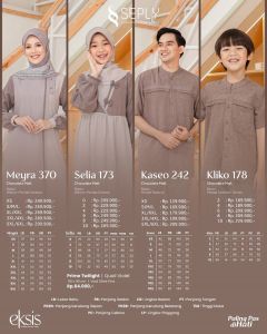 SEPLY Sarimbit Eksis 278 Chocolate Malt Baju Muslim Keluarga