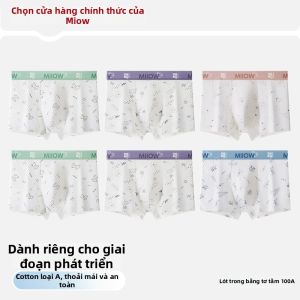 MiiOW | Quần Lót Cotton Thoáng Khí Chống Khuẩn Cho Bé Trai