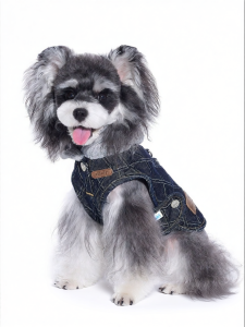 Mooki pet | Spring Summer Leash Friendly Dog Vest Denim
