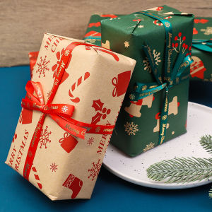 【On Sale】2Pcs Christmas Gift Wrapper Birthday Wedding Christmas Present Wrapping Paper