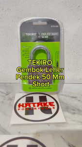 Gembok TEKIRO Putih 50MM LEHER PENDEK - Gembok Pendek Chrome Padlock Short Top Security GT-PL1433