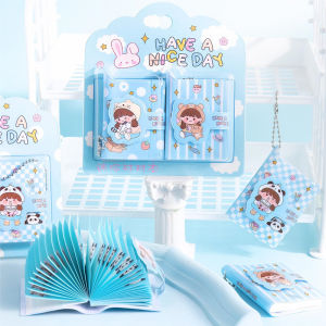 Cute Mini Portable Cartoon Shared Notebook Pocket Size Travel Journal Creative Trendy Girl Heart Small Notebook Diary