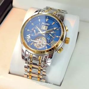 OLEVS | OLEVS 9965 Mens Watch Luxury Brand Tourbillon Skeleton Automatic Mechanical Watch High Quality Waterproof Luminescent Watch