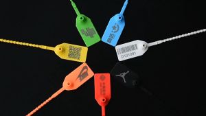 100pcs Plastic Tamper Seals Security Seal Cable Ties For Seal Blank Disposable Self-Locking Tags