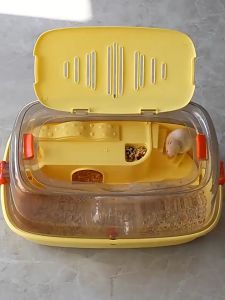 กรงหนูแฮมสเตอร์ กรงหมีทองคํา พื้นที่ขนาดใหญ่ กรงแฮมสเตอร์อะคริลิค อุปกรณ์สัตว์เลี้ยงสุดหรูที่จะนําไป