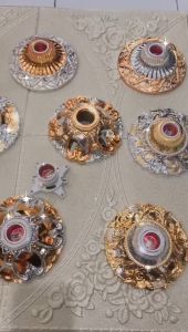 FITTING LAMPU ARTISTIK PREMIUM MEWAH EKSKLUSIF / ORNAMEN LAMPU PLAFON ARTISTIK PVC